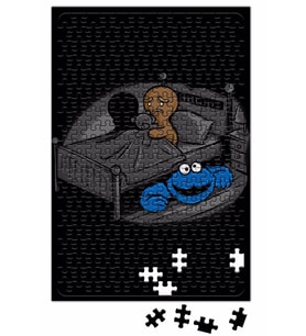 Cookie Monster Kurabiye Canavarı Öcü Korku Puzzle 240 Parça