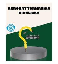 Mey İthalat® 12 Parça Akrobat Bits Seti Çok Amaçlı Vidalama Dayanıklı Çelik