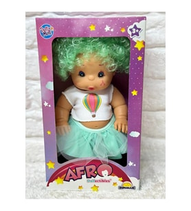 Sunman Dollz'N More Afro Şirin Kokulu Işıltılı Et Bebek 25Cm