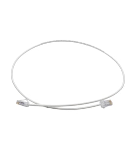 PATCH CORD  UTP CAT6 1 MT SLIM WHITE  (08F003)