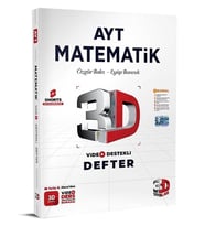 3D Yayınları AYT Matematik Video Destekli Defter