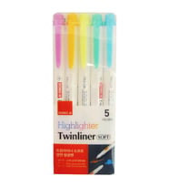 Dong A Twinliner Soft Çift Taraflı 5li Fosforlu Kalem Seti