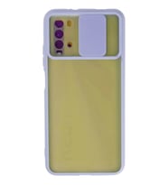 Newface Xiaomi Redmi 9T Kılıf Palm Buzlu Kamera Sürgülü Silikon - Lila