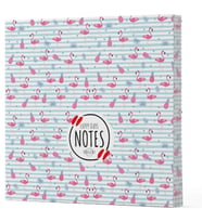 Flamingo 4 - Çizgisiz Yan Boyamalı Defter
