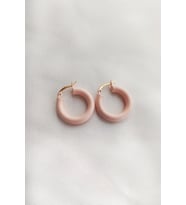 Kadın Mini Halka Küpe (Pembe)