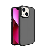 Coverzone ?phone 15 ile Uyumlu K�?e Korumal? Buzlu Saydam Metal �er�eveli � Darbeye Dayan?kl?, Kamera Korumal?, Mat Arka Y�zey, Ultra ?nce ?effaf Koruma Telefon K?l?f?