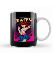 Cute Waifu Anime Girl Adorable Japanese Manga Kupa Bardak Porselen