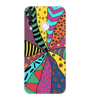 PrintiFy Huawei P30 Lite ile Uyumlu Retro Color 4  Kamera Korumalı Şeffaf  Kılıf