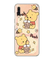 Samsung Galaxy A50 - A30S - A50S Uyumlu Winnie The Pooh Tasarımlı Şeffaf Telefon Kılıfı
