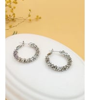 Işık Halkası Silver Küpe