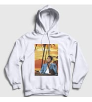 Presmono Unisex Beyaz Hawaii v2 Film Scarface Kapüşonlu Sweatshirt 250987tt