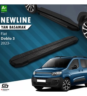 Fiat Doblo 3 NewLine Siyah Yan Basamak 203 Cm 2023 Üzeri