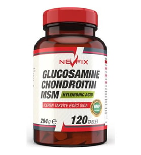 Nevfix Glucosamine Chondroitin MSM Hyaluronic Acid 120 Tablet