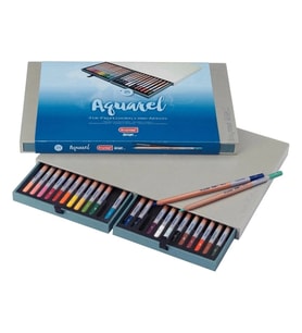 BRUYNZEEL DESING AQUARELL - KURU SULU BOYA KALEM SETİ 24'LÜ LÜX KUTU - B8835H24