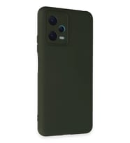 Mey İthalat® Redmi Note 12 5G Kılıf Nano içi Kadife Silikon - Koyu Yeşil