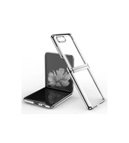 Samsung Galaxy Z Flip 4 Kılıf Fold Element Kapak - Gümüş