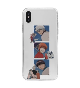 Iphone X ve XS Uyumlu Gintama Tasarımlı Şeffaf Telefon Kılıfı