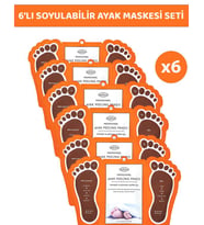 ÇORAP TİPİ AYAK PEELİNG MASKESİ 6'LI (Renksiz)