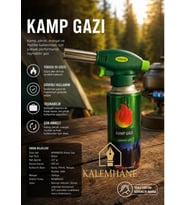 Kamp Gazı ve Ateşleyici Başlık - Ocak Kartuş 400 ml Yerli Üretim