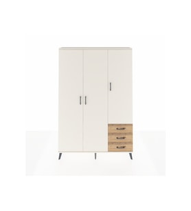 Arges Dolap 6 Raflı 3 Çekmeceli Tek Askılı 132x30x195 Aytaşı-Aytaşı/Çam