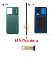 Yapıştırıcı Poco X5 Yeşil Yapıştırıcı Arka Pil Kapağı Batarya Kapağı + B-7000 Yapıştırıcı