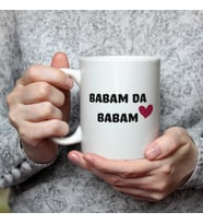 Babam Da Babam Baskılı Beyaz Kupa