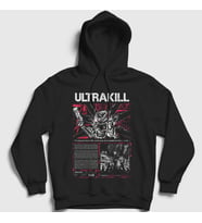 Presmono Unisex Siyah Poster V1 Ultrakill Kapüşonlu Sweatshirt 529207tt