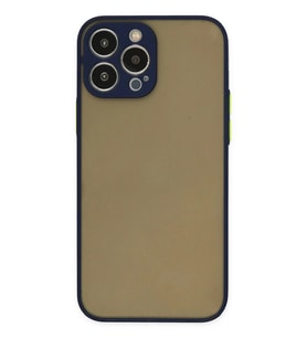 Durukar® iPhone 14 Pro Max Kılıf Montreal Silikon Kapak - Lacivert