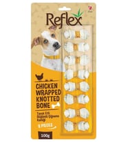 Reflex Tavuk Etli Köpek Ödülü Düğümlü Çiğneme Kemiği 8'li 100 Gr