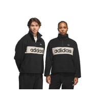 Adidas PF PULLOVER Unisex Outdoor Çeyrek Fermuarlı Polar Sweatshirts KG9164 Siyah