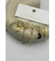 Vip 6'lı Gold Küpe - 25-vip178