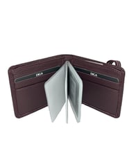 Diga 794 Hakiki Deri Lastikli Kartlık Cüzdan Bordo (DENIM)