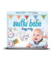Mutlu Bebe Bebek Bezi 3 Numara - Midi 28 Adet