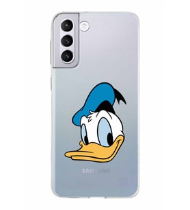 Samsung Galaxy S21 Plus Kapak Donald Duck Tasarımlı Şeffaf Silikon Kılıf