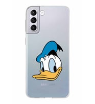 Samsung Galaxy S21 Plus Kapak Donald Duck Tasarımlı Şeffaf Silikon Kılıf