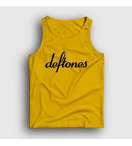 Presmono Unisex Sarı Logo Deftones Atlet 138982tt (Sarı)
