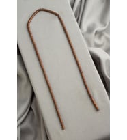 Hematit Doğal Taş Mat Kahverengi Silindir Kesim 3x5mm Dizi [AA]