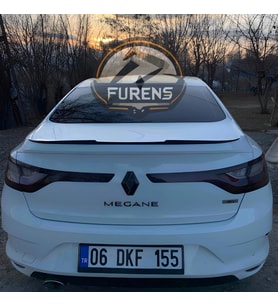 Renault Megane 4 Piano Black Yarasa Tip Bagaj Çıtası Spoıler 2016 - 2021