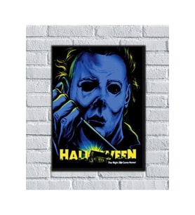 Halloween Cadılar Bayramı Korku Filmleri Michael Myers Ahşap Tablo