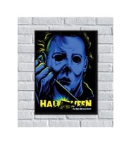 Halloween Cadılar Bayramı Korku Filmleri Michael Myers Ahşap Tablo
