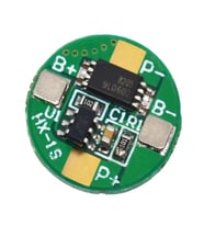 1S 2.5A BMS 3.7 V 18650 Lityum LiPo Pil Şarj Koruma Modülü