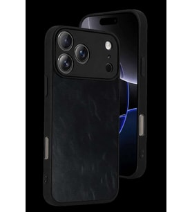 iPhone 17 Pro Max Aras Deri Kapak - Siyah