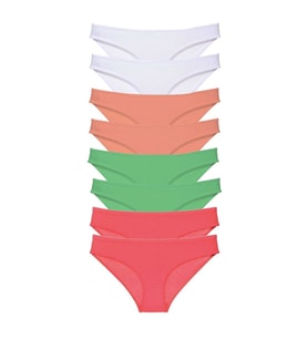 8 adet Süper Eko Set Likralı Kadın Slip Külot