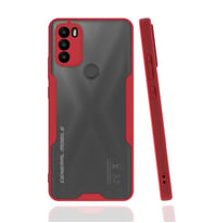 General Mobile 21 Plus Kılıf Parfe Kenarları Pastel Renk Silikon Kılıf (Kırmızı)