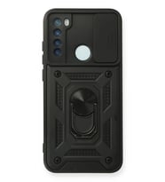 Redmi Note 8 Kılıf Pars Lens Yüzüklü Silikon - Siyah