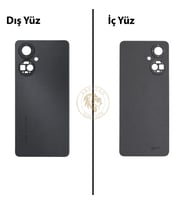 Tecno Camon 19 Pro Siyah Uyumlu Arka Kapak Arka Cam Batarya Pil Kapağı Lazer Kesim Back Cover