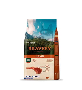 Bravery Tahılsız Kuzulu Yetişkin Küçük Irk Köpek Maması 2 Kg