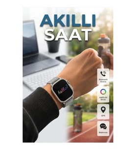 49 MM AMOLED Ekranlı 3 Kordonlu Akıllı Saat – Bluetooth Arama ve Spor Takibi