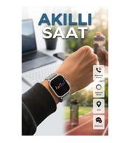 49 MM AMOLED Ekranlı 3 Kordonlu Akıllı Saat – Bluetooth Arama ve Spor Takibi