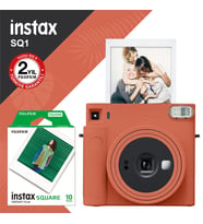 Instax SQ1 Terracotta Turuncu Fotoğraf Makinesi ve 10lu Kare Film